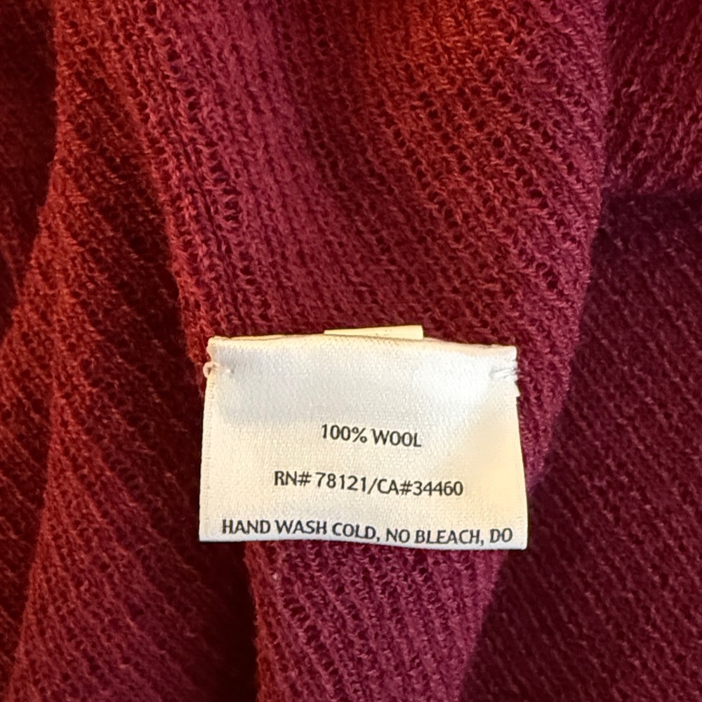 Eileen Fisher Rich Burgundy Cardigan - Picture 6 of 6